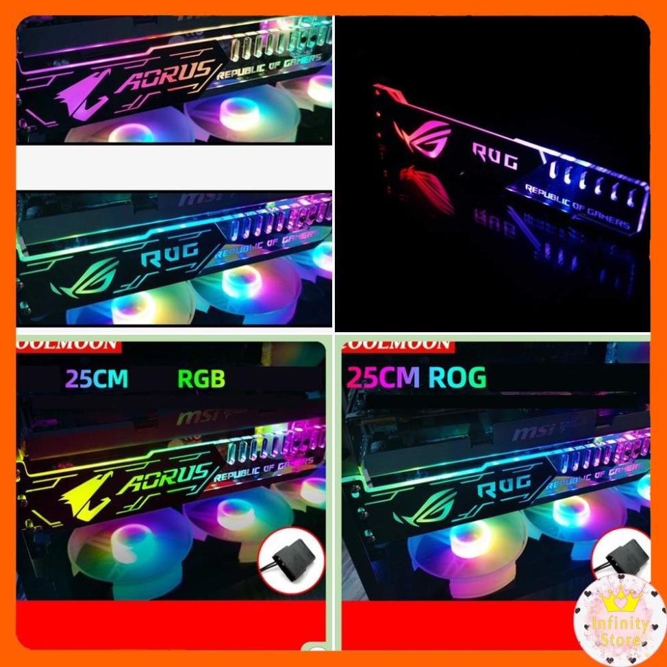 GIÁ ĐỠ VGA COOLMOON LED RGB 25CM INFINY DECOR