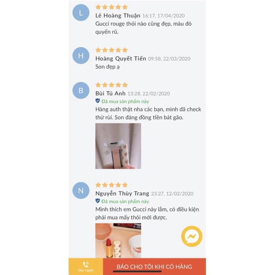 Son Gucci Rouge À Lèvres Voile Lipstick 25 Goldie Red Màu Đỏ cổ điển