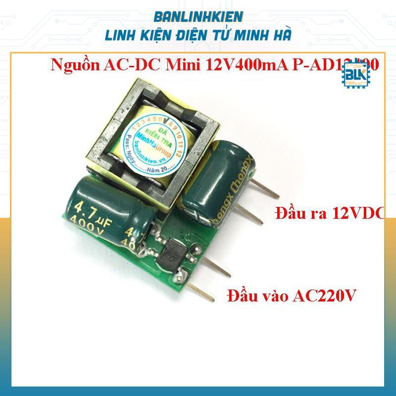 Nguồn Chuyển Đổi AC-DC Mini 12V400mA