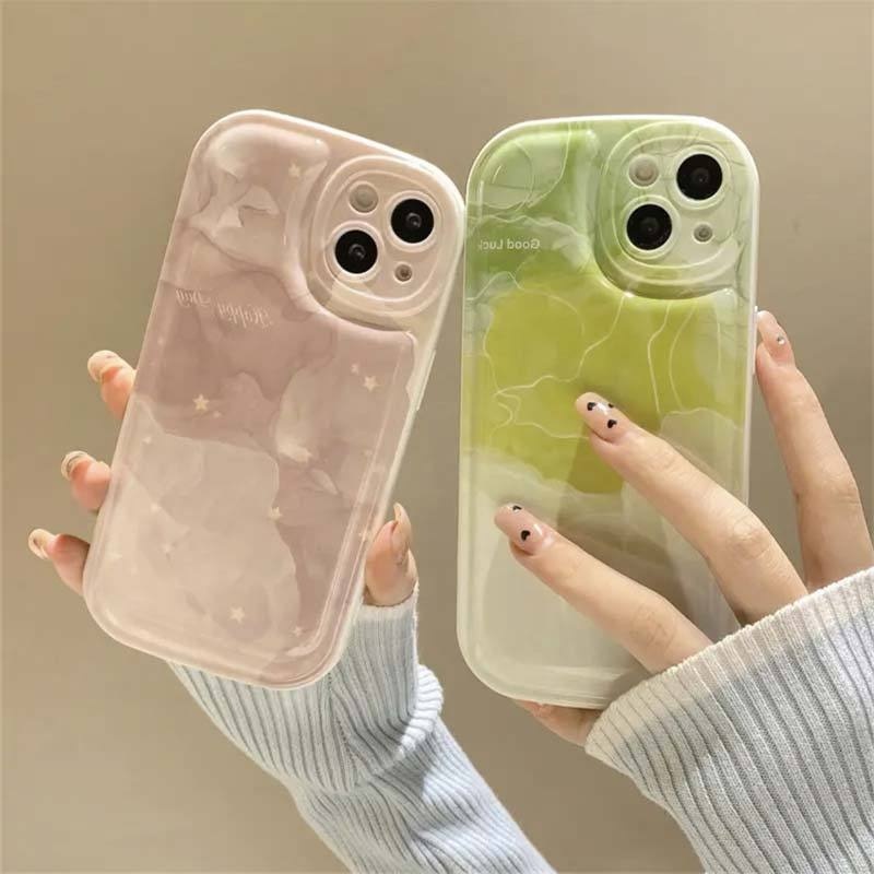 Ốp Điện Thoại Đệm Khí Màu Gradient Cho IPhone 12 13 14 11 Pro Max X Xs Max Xr Drigv3