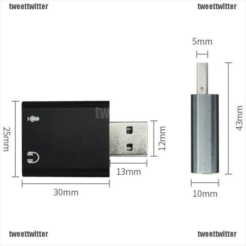Đầu Chuyển Đổi Thẻ Âm Thanh 7.1 Usb 3.5mm 3d Cho Pc Laptop | BigBuy360 - bigbuy360.vn