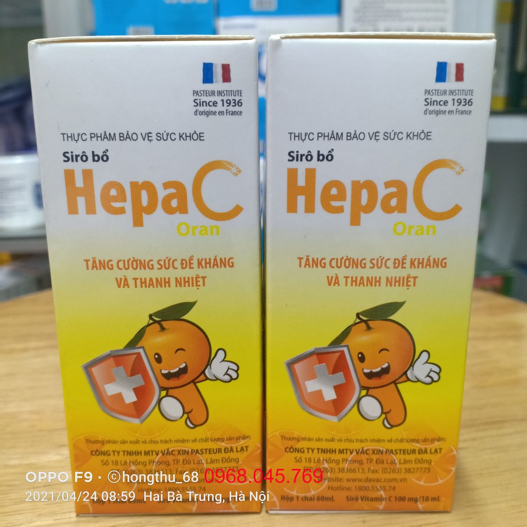 Siro Hepa C Oran chai 60ml