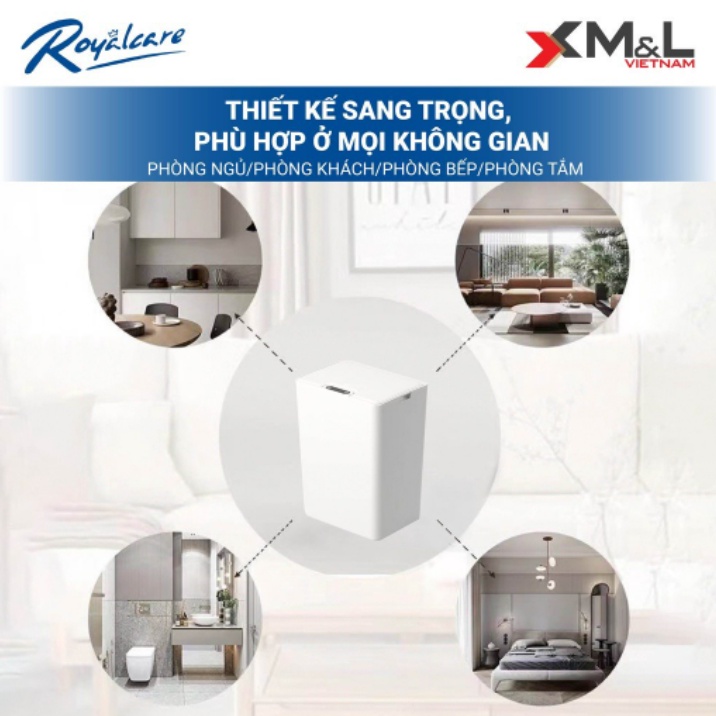 Combo Thùng rác 3 chế độ Thông minh FH-2-15 Lít + Thùng rác treo nhà bếp M&amp;L 7 Lít