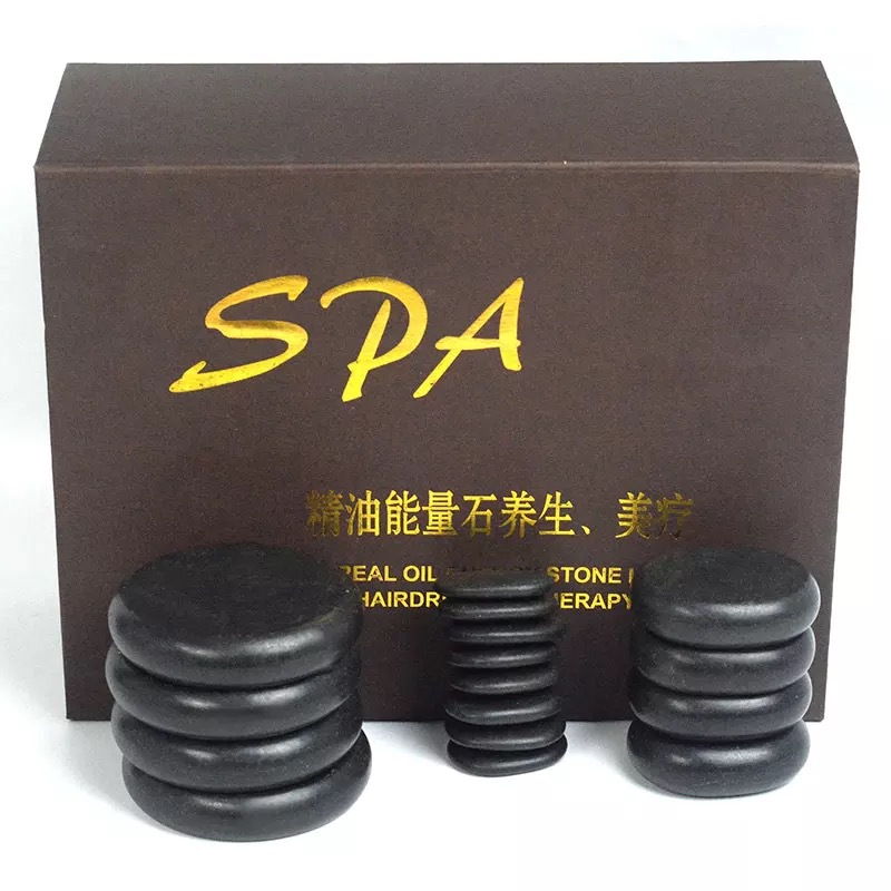 Bộ Đá Nóng Massage 16 Viên Cho Spa, Thẫm Mỹ Viện