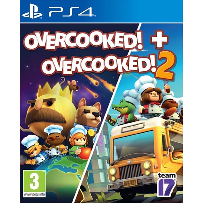 Đĩa Game PS4 - Overcooked 1 + 2 (Nguyên Seal) Hệ US