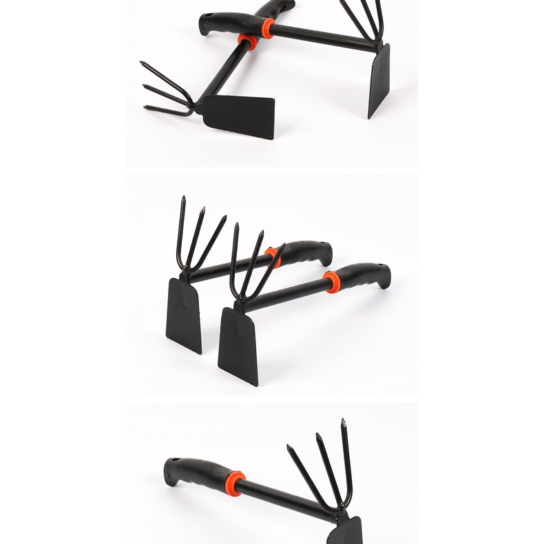 Cuốc làm vườn mini 2in1, dụng cụ trồng cây nhỏ gọn tiện lợi