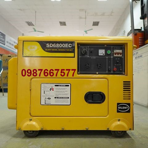 Máy phát điện Samdi chạy dầu diesel SD6800EC