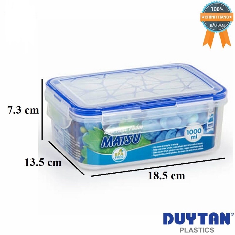HỘP ĐỰNG THỰC PHẨM MATSU DUY TÂN 500ML-1000ML- 1800ML