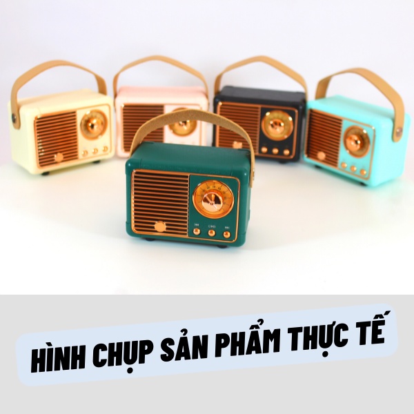 [Mã ELHACE giảm 4% đơn 300K] Loa Bluetooth HM11 - Loa Không Dây Kiểu Dáng Cổ Điển - Âm Thanh Sống Động