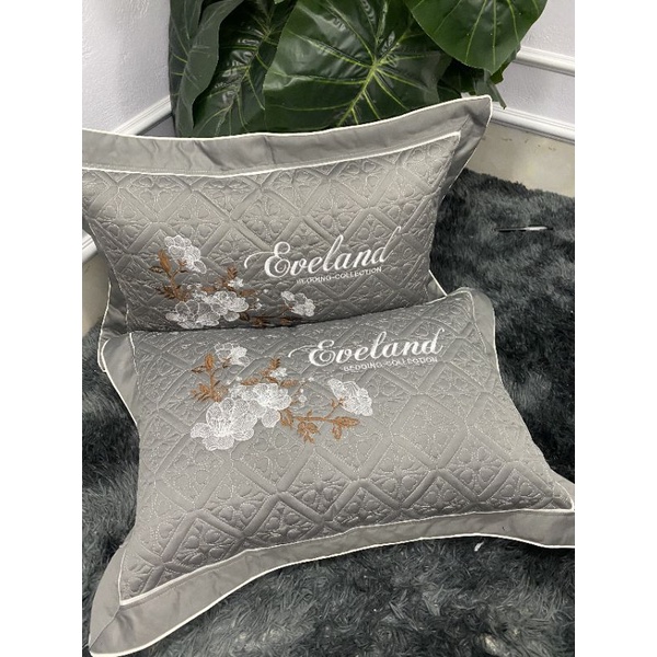 Vỏ gối nằm, bộ 2 áo gối nằm thêu vi tính kích thước 45x65 trần vảy cá.