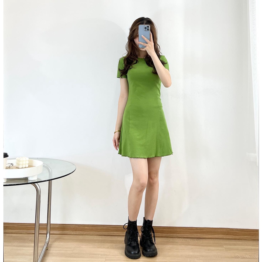 Đầm cotton zip nữ thời trang nữ Miho house