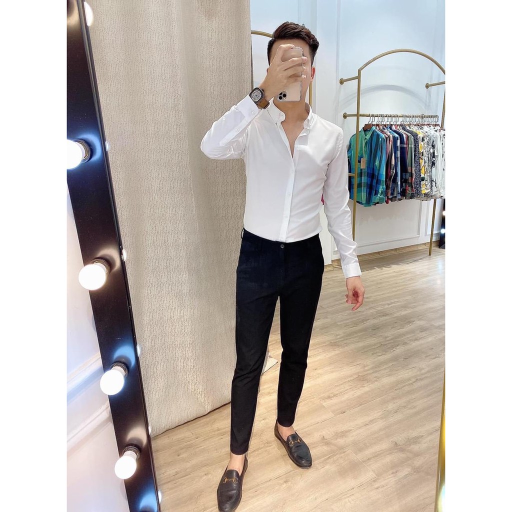 Quần Âu nam cao cấp dáng ôm co giãn 4 chiều