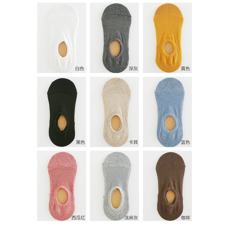 Vớ tàng hình cổ ngắn màu kẹo thời trang hè cho nữ