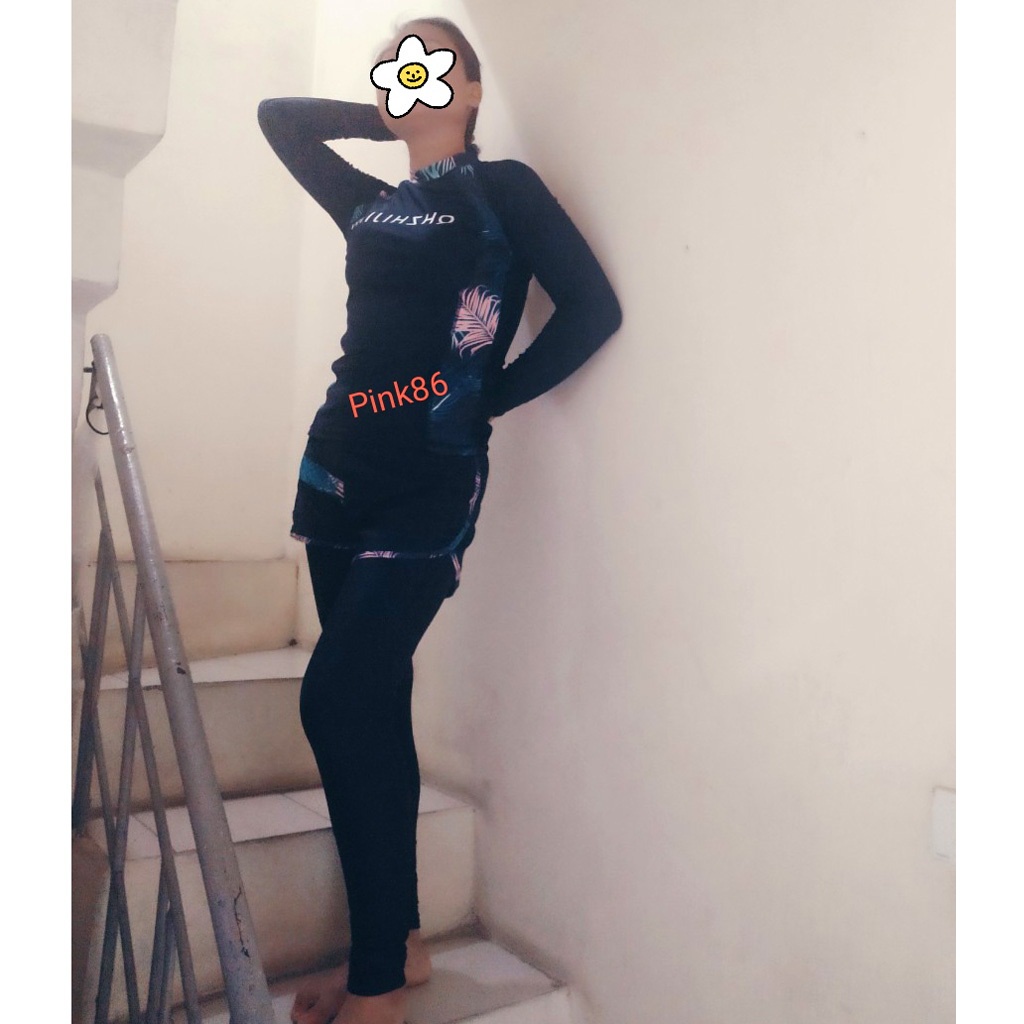 Bộ đồ bơi nữ 4 mảnh quần áo dài trẻ trung BK-555i