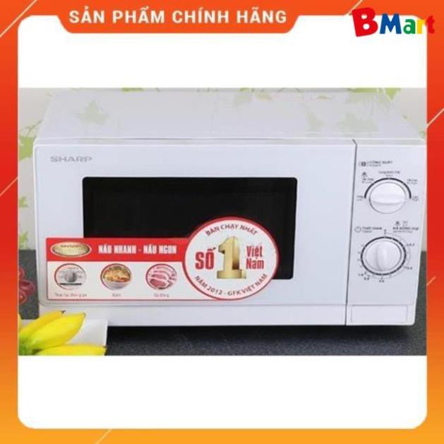 [Hỏa tốc 1 giờ] [FreeShip] Lò vi sóng Sharp 20 Lít R-201VN-S - Bảo hành 12 tháng  - BM