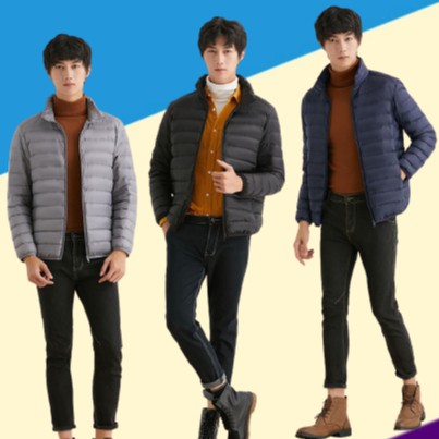 [Nhập MAHM12] Áo Phao Nam - Áo Khoác Lông Vũ Pha Trần Bông Có 4 túi | BigBuy360 - bigbuy360.vn