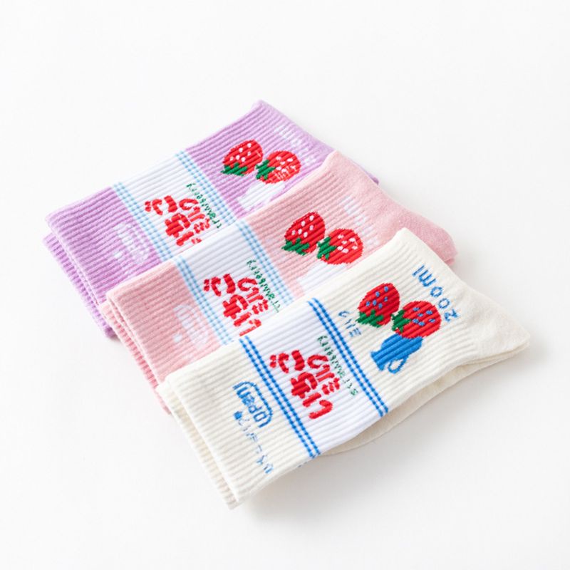 Vớ Nữ Màu Sắc Ngọt Ngào Phong Cách Nhật Bản Dễ Thương