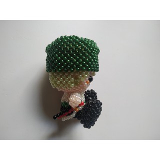 Móc khóa Zoro hạt cườm - One Piece