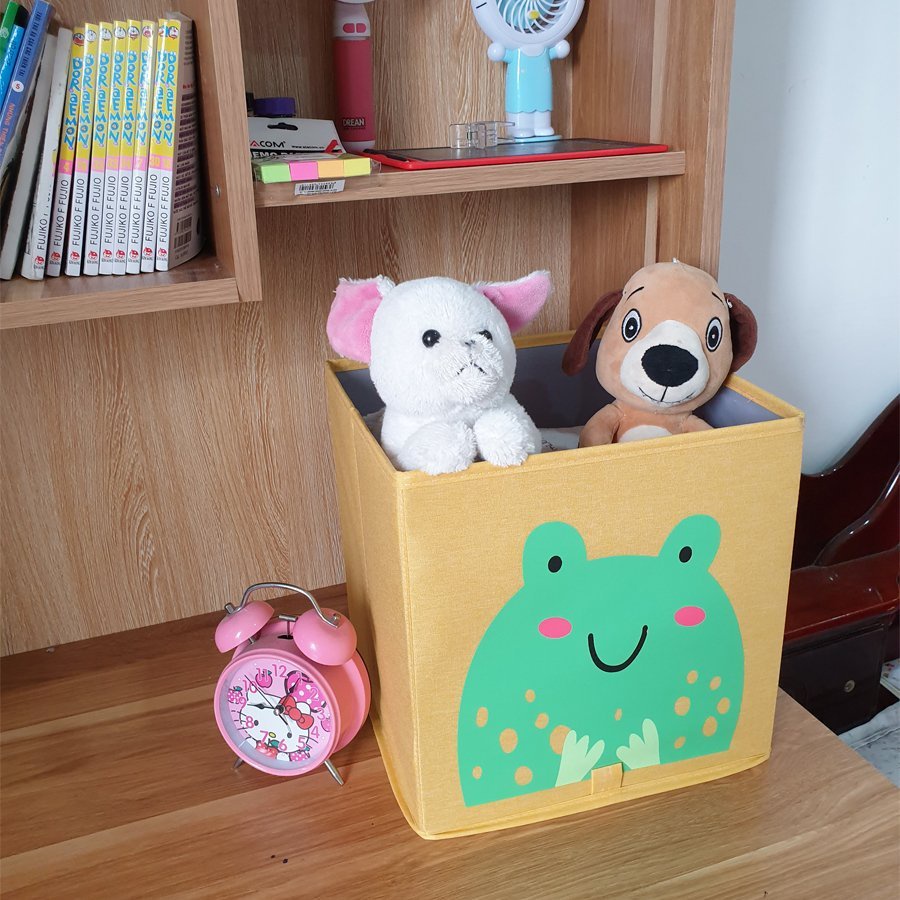 [THANH LÝ] Hộp vải đựng đồ chơi đồ dùng trẻ em thương hiệu VOI VUONG Love Fun