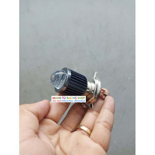 Bóng đèn led có lúp gắn các dòng xe wave sirius exciter xe tay ga xài bóng 3 chân xài điện bình - X5992