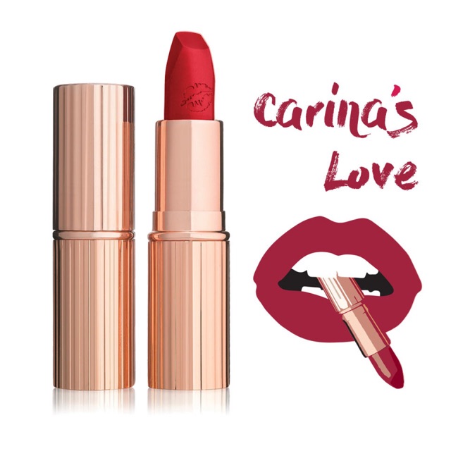 HOT (Cam kết HÀNG auth chuẩn)Son Hot Lips Carina’s Love – Đỏ Hồng Á Đông