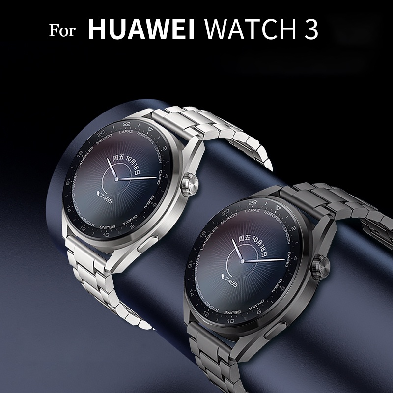 Dây Đeo Inox Màu Xám Cho Đồng Hồ Thông Minh Huawei Watch 3 / 3 Pro 22mm Huawei Gt 2 2e