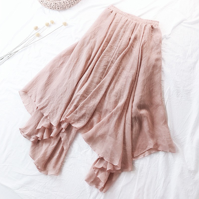 Váy lanh lụa retro cotton mềm VAY51-VAY19