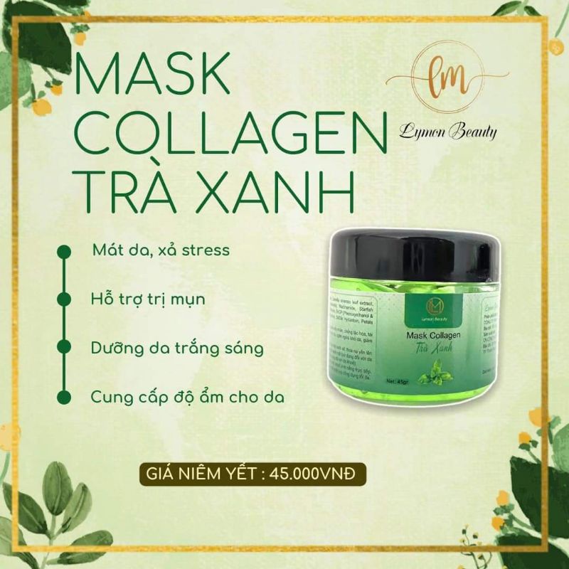 Nạ yến collagen trà xanh