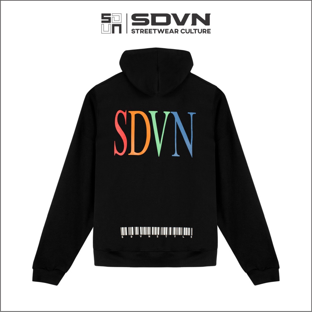 Áo Khoác Hoodie Zip BarCode Unisex Nam Nữ Form Rộng Local Brand SDVN