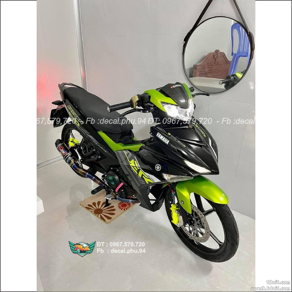 Tem Rời Ex 150 Y15ZR xanh đen candy 2020 (J)