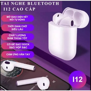 Tai nghe Bluetooth i12 TWS 5.0 tai nghe i12 không dây bản Quốc tế âm thanh chuẩn HIFI
