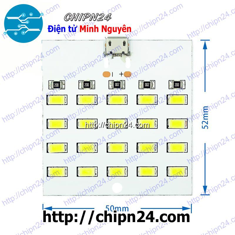 [1 pcs] Mạch 20 led siêu sáng USB 5V