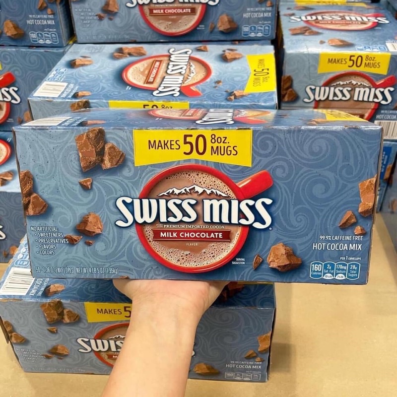 Bột Cacao Swiss miss hot cocoa mix milk chocolate 1.95kg