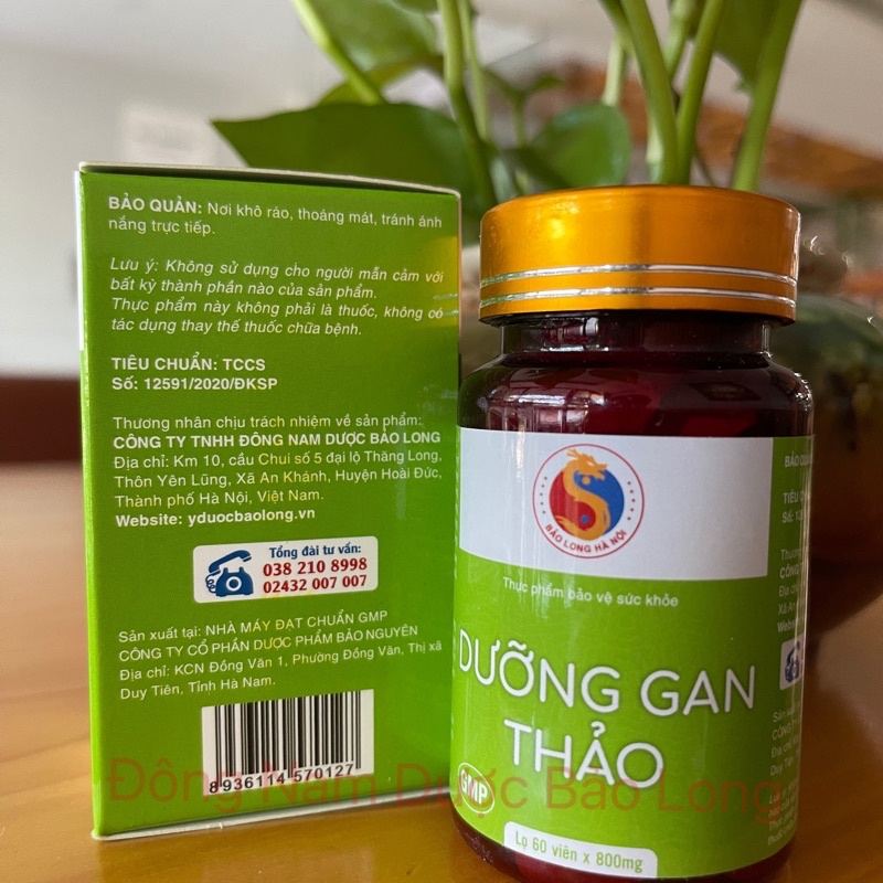 Giải Độc Gan Bảo Long - Mát Gan, Giảm Viêm Gan, Sơ Gan, Gan Nhiễm Mỡ, Đông Nam Dược Bảo Long