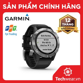  Đồng hồ thể thao Garmin Fenix 6 Non- Sapphire (FPT) SIlver