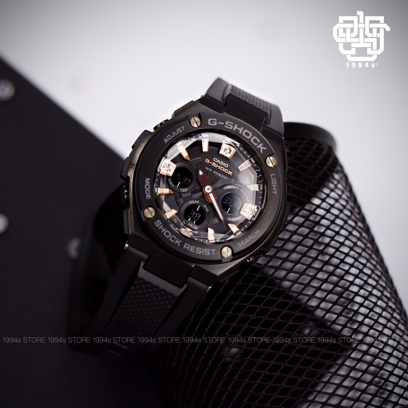 Đồng hồ nam Casio G-SHOCK GST-S310BDD-1A đính kim cương, chống va đập chính hãng
