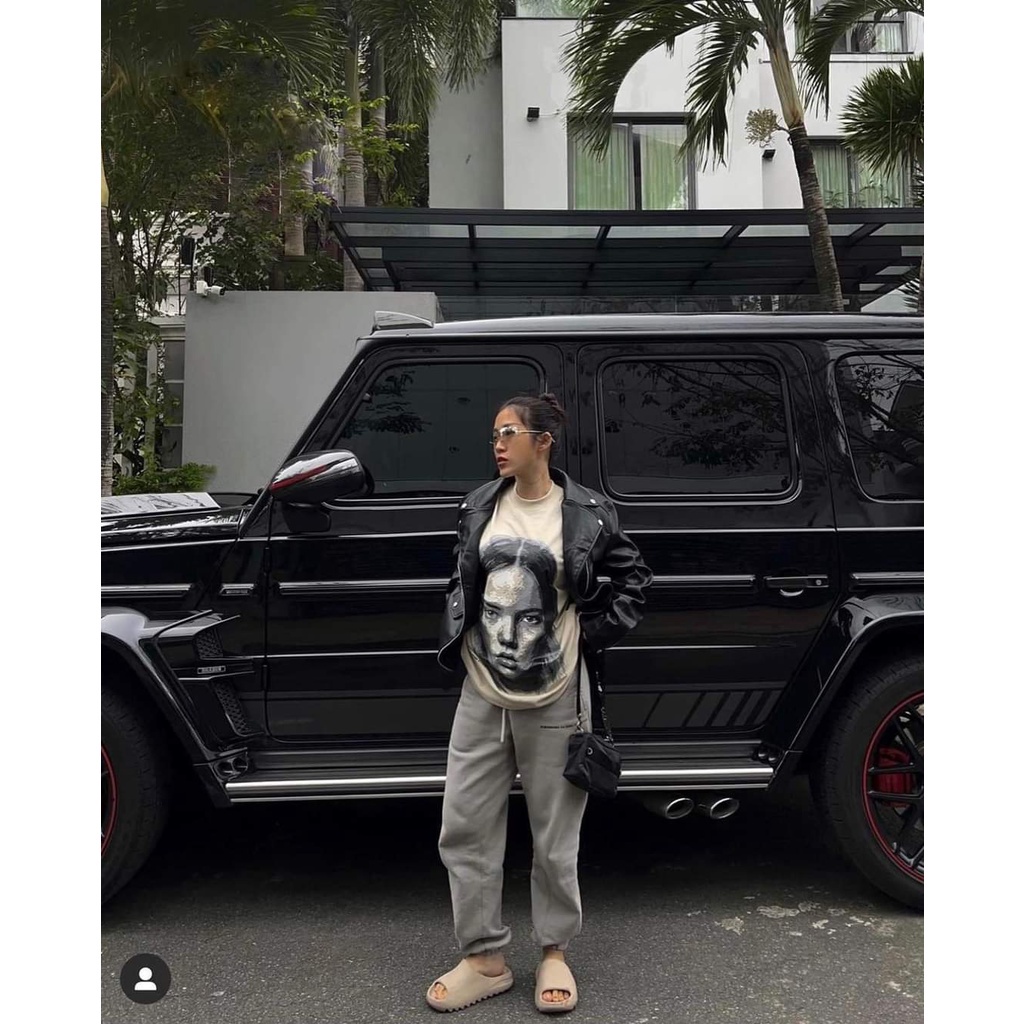 Stressmama - Áo Thun Portrait No.1 T-shirt Beige Chất Liệu 100% Cotton vải dày 250GSM Local Brand