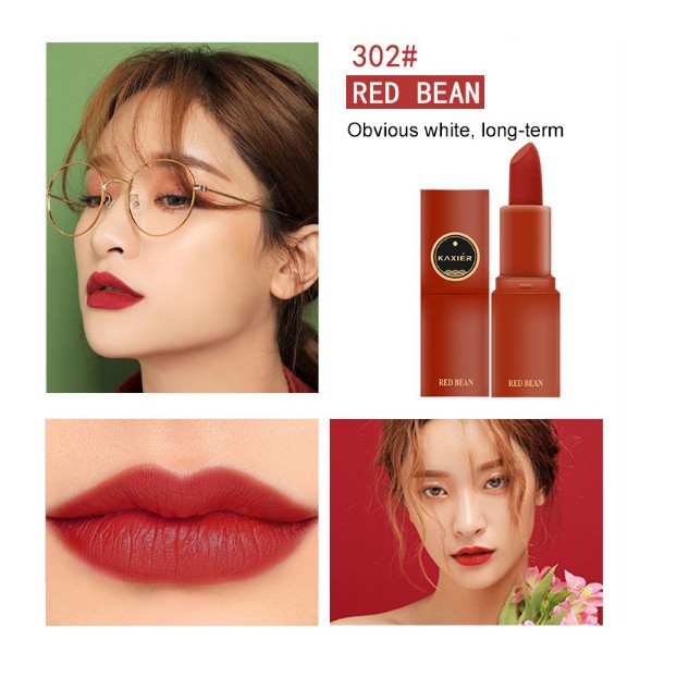 Son Lì Mini Lipstick Kaxier – Màu #302 RED BEAN