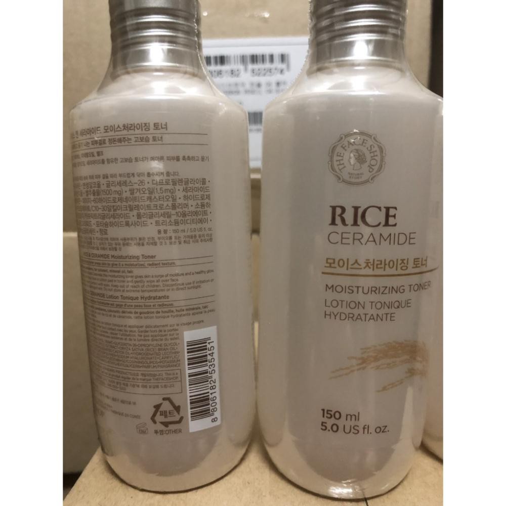 bimshop89 Nước hoa hồng gạo The Face Shop Rice Ceramide Moisture Toner