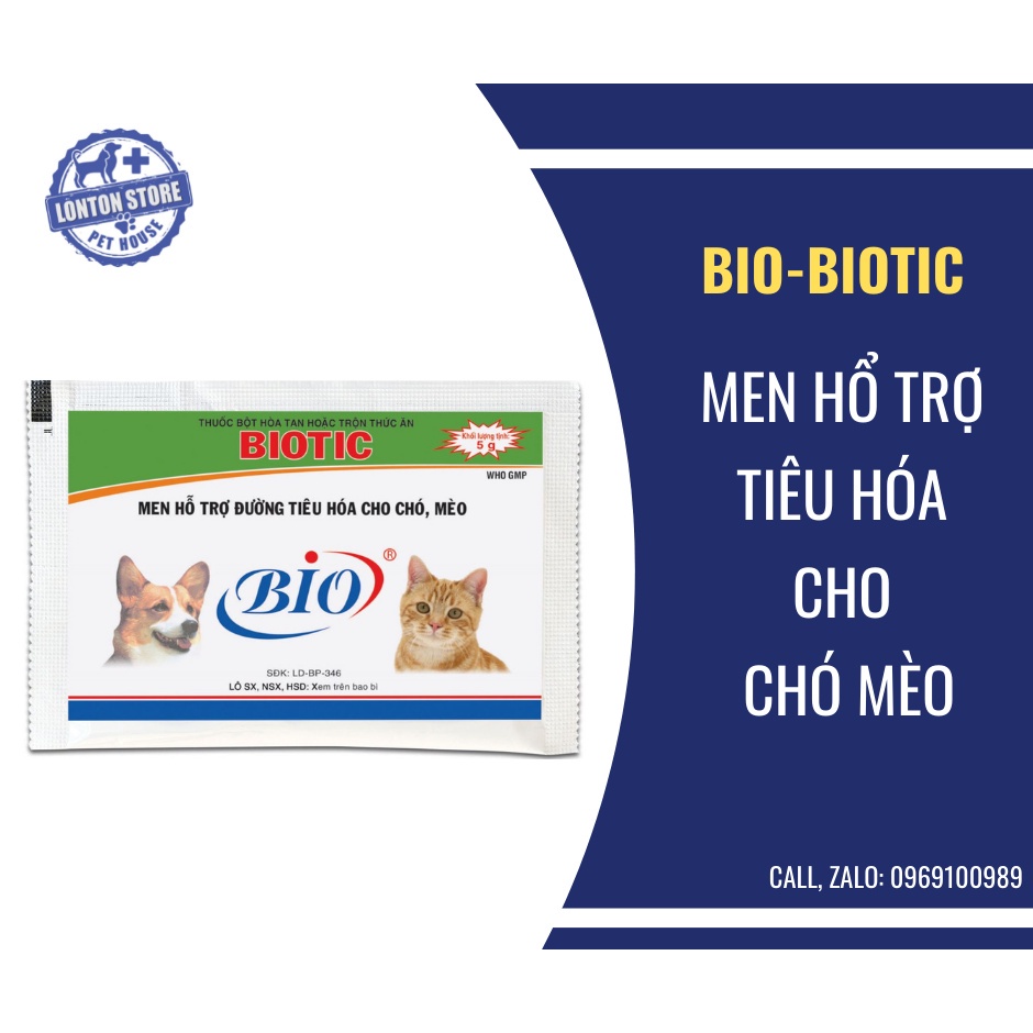 BIO Biotic - Men Tiêu Hóa Hỗ Trợ Đường Tiêu Hóa Cho Thú Cưng- Lonton store &amp; Bio