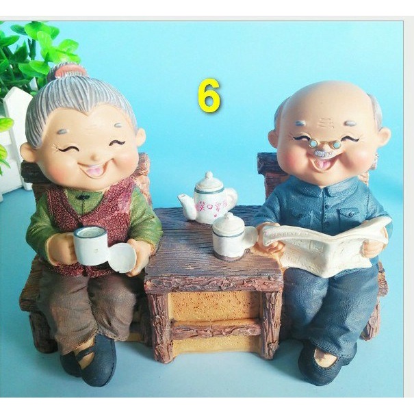 Bộ sưu tập tượng trang trí ông bà anh nhiều mẫu dễ thương