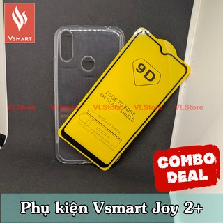 COMBO Ốp lưng & Cường lực Vsmart Joy 2+ Full màn hình - Mua 1 được 2