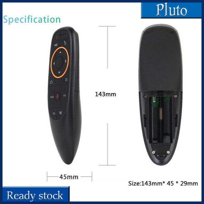 Điều khiển từ xa G10S ABS + nút silicon 2.4GHz cho TV thông minh PC