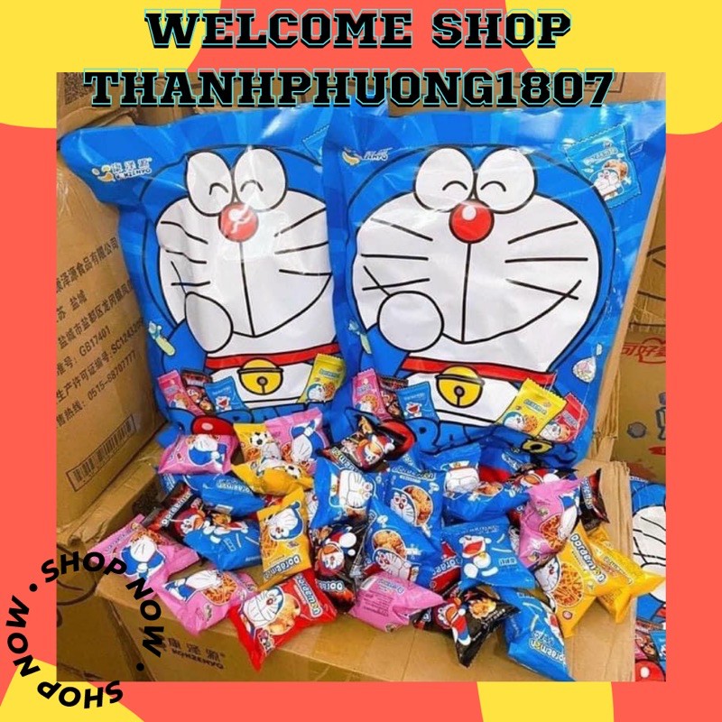 MÃ MỚI SNACK BIM BIM DOREAMON SIÊU TO Tận 30-36 Gói Nhỏ