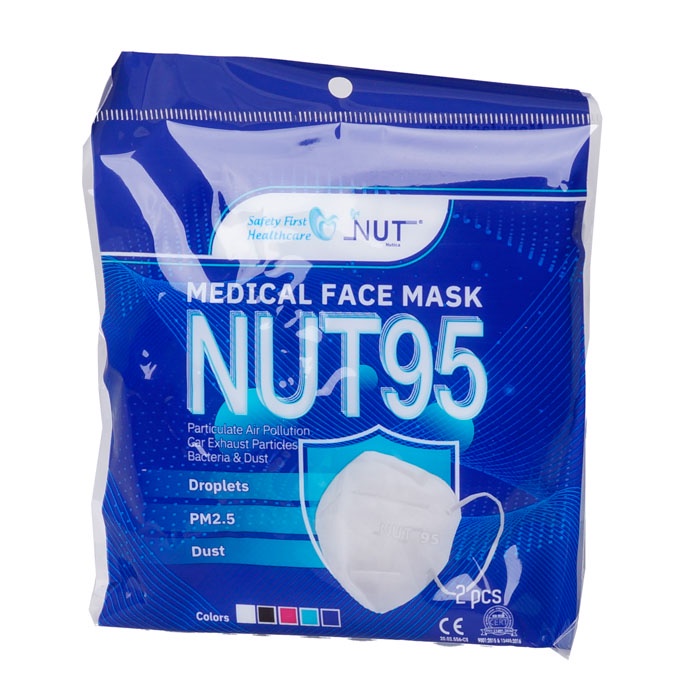Khẩu trang Y Tế Kháng Khuẩn 5 Lớp Cao cấp N95 NUT95 lọc sạch bụi bẩn - Hộp 20 chiếc