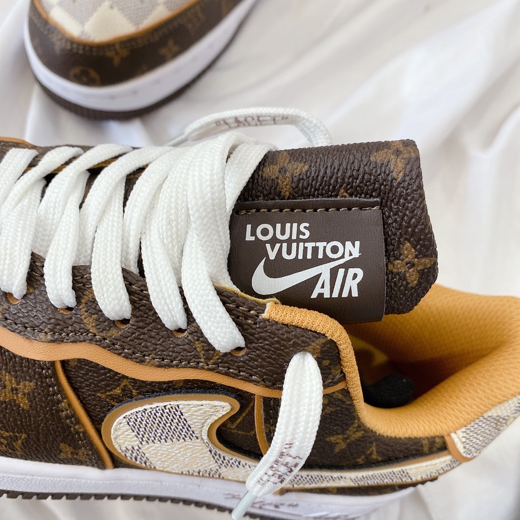 Giày Thể Thao Nam Nữ Kiên Forc XLV Màu Nâu Kem