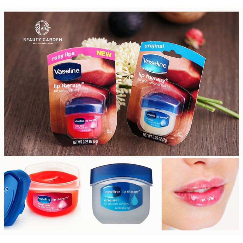 Sáp Dưỡng Môi Vaseline Rosy Lips Therapy 7g (queen cosmetics)