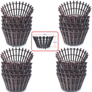 10 Chậu nhựa giả gỗ trồng lan 20x10cm
