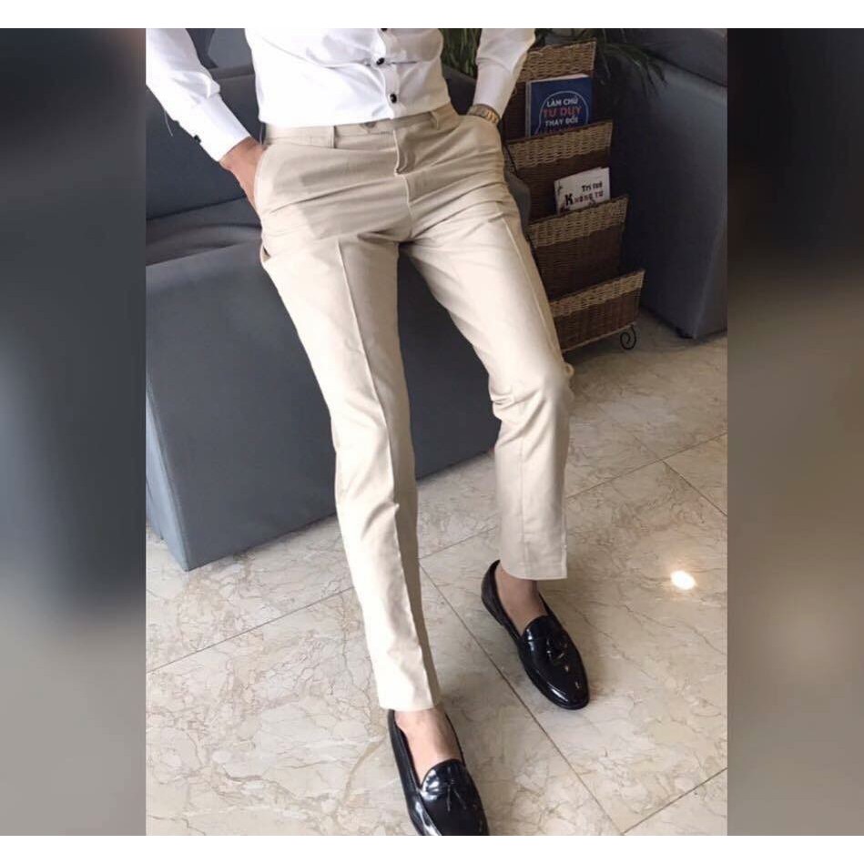 Quần Kaki Ống Côn Co Giãn, Ko Ra màu , Ko Đổ Lông
