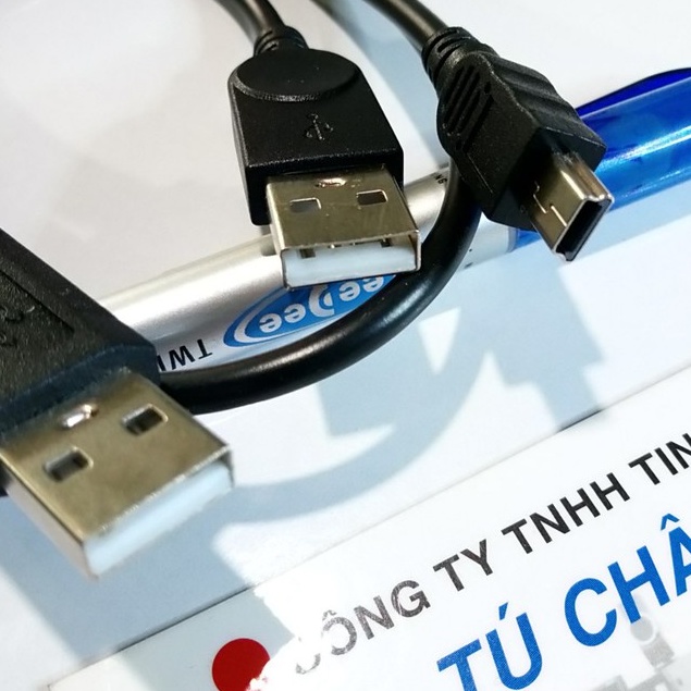Cáp Mini USB: 2 đầu USB ra Mini USB  / Cáp dài 60Cm